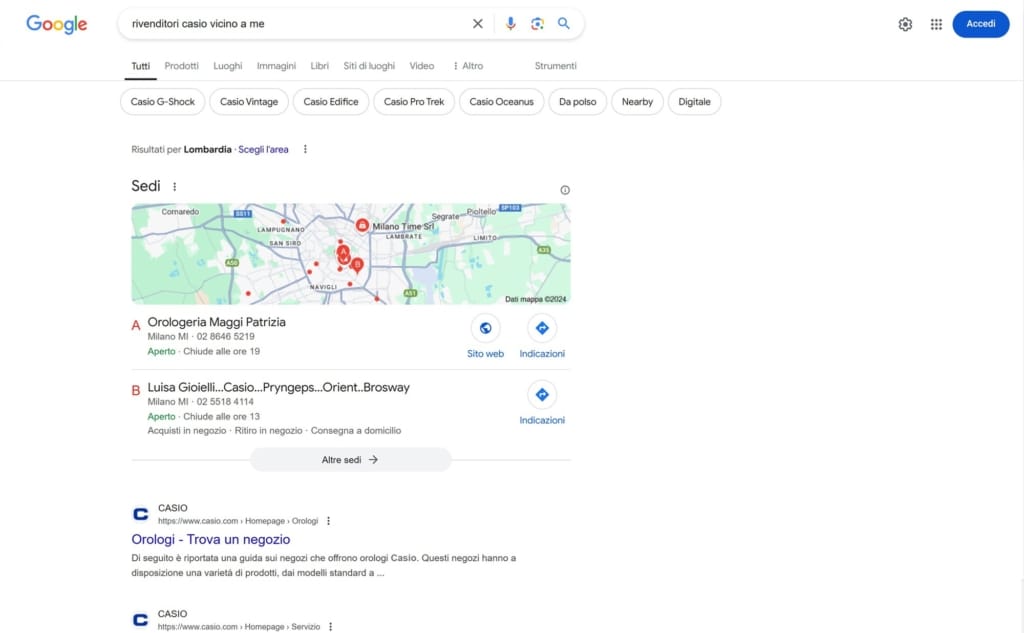 Esempio di domanda consapevole Serp Google Un esempio di domanda consapevole dalla serp di Google.
