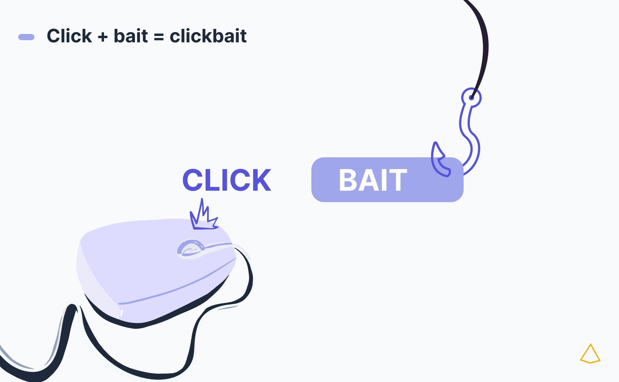 Click e bait: il clic e l'esca che danno nome al fenomeno.
