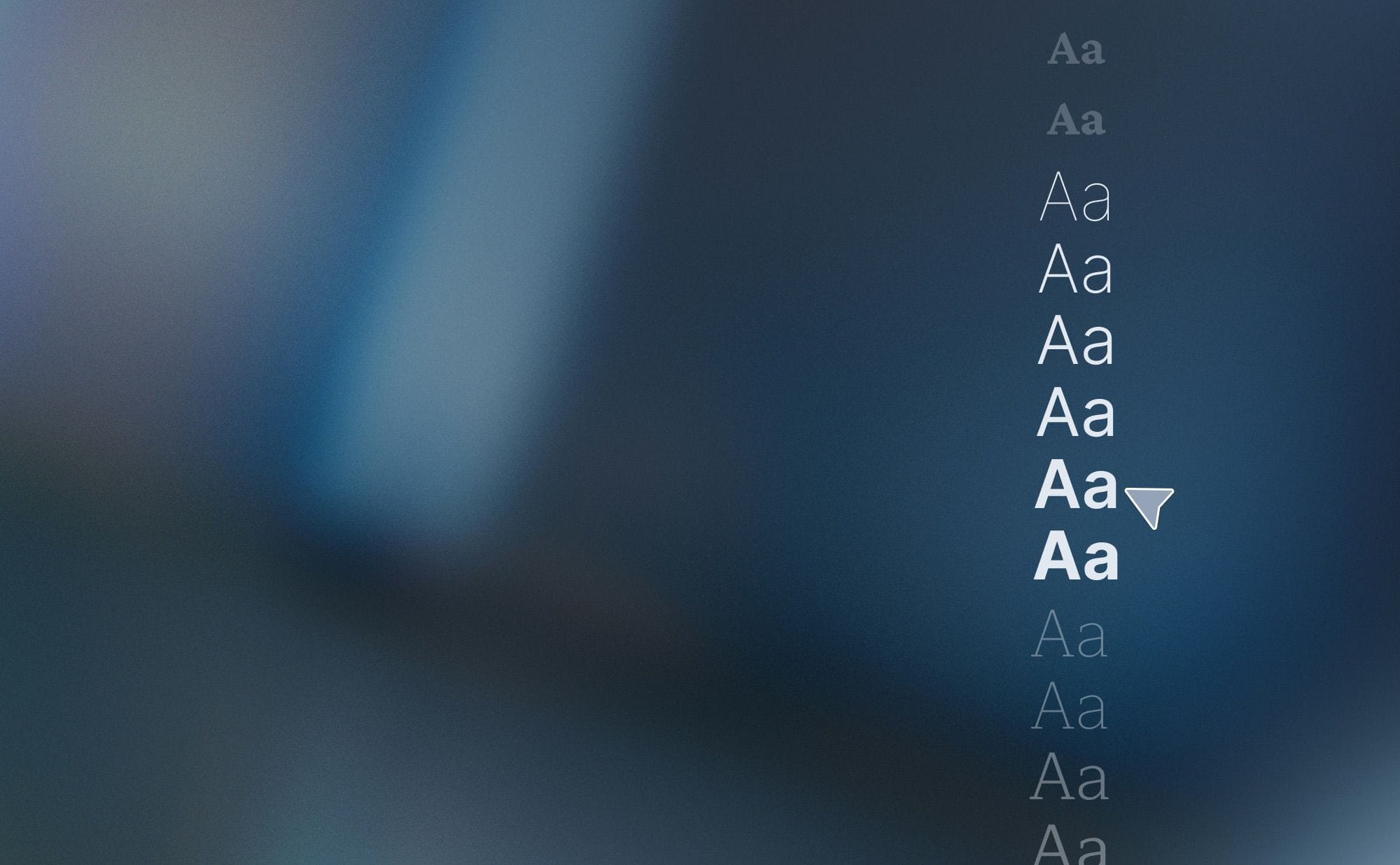 Copertina scura con lettere serif e sans su Google Fonts