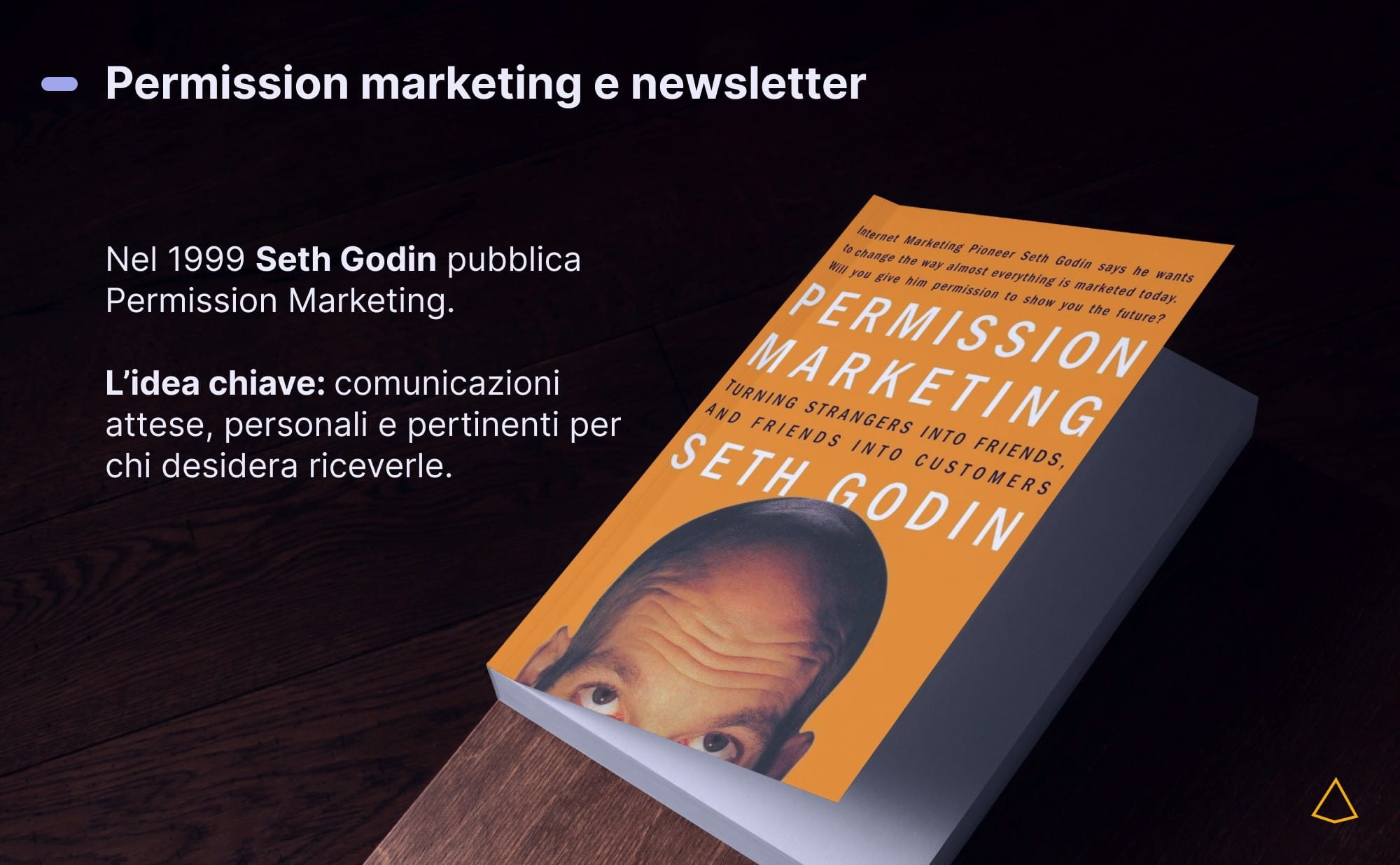 Mockup libro permission marketing newsletter Mockup del libro Permission Marketing di Seth Godin con concetto collegato all’iscrizione consapevole alle newsletter.